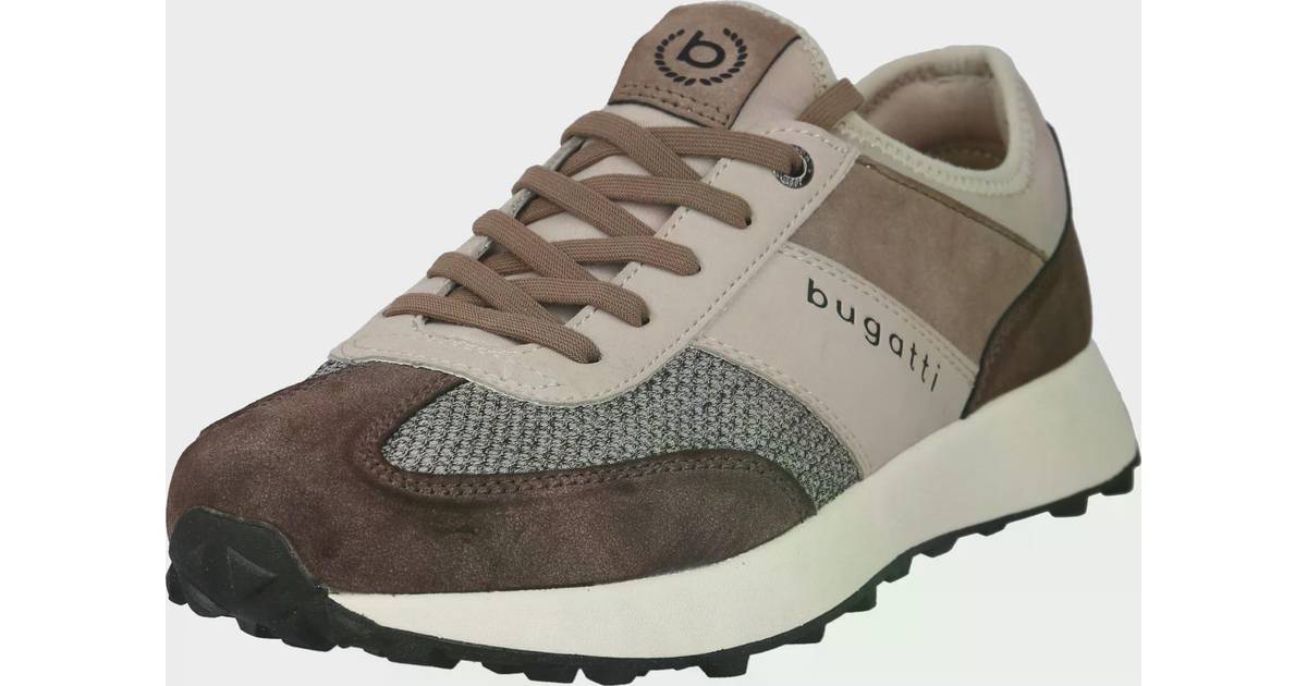 Bugatti Sneaker low lysebrun mørkebrun • Se pris
