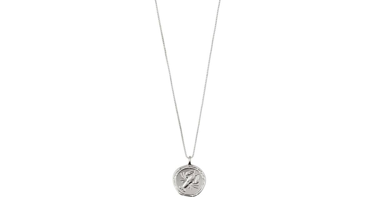 Pilgrim Krebs Zodiac Necklace - Silver • Se priser »