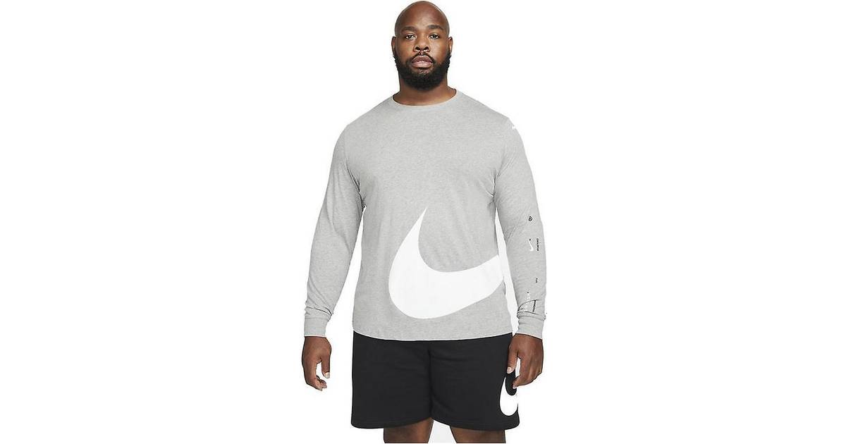 Nike Langærmet T-shirt til Mænd Sportswear Lysegrå (Størrelse: XL) • Pris »