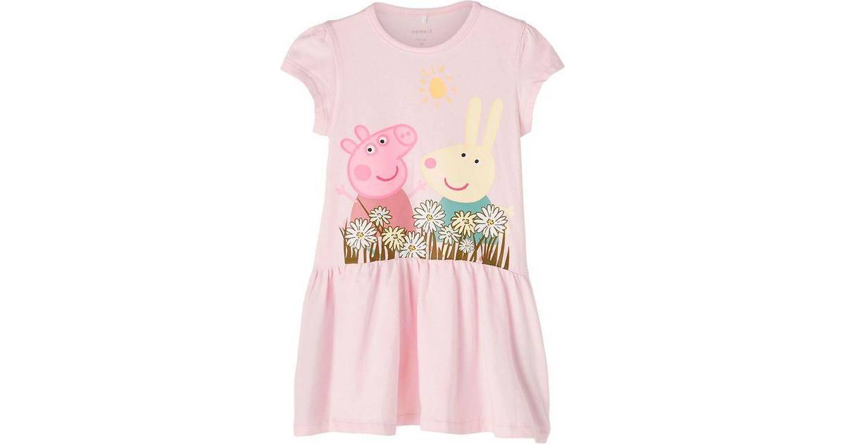 Name It Peppa Pig Short Sleeved Dress - Light Lilac (13203498) • Pris »