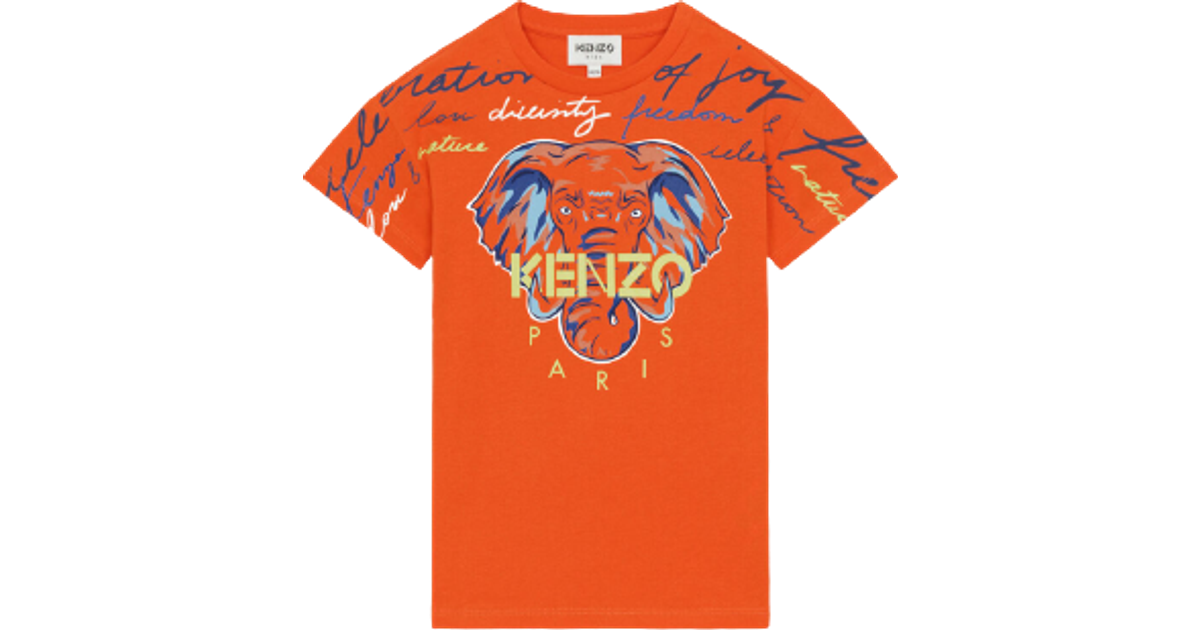 Kenzo Elephant T-shirt - Poppy (3 butikker) • Priser »