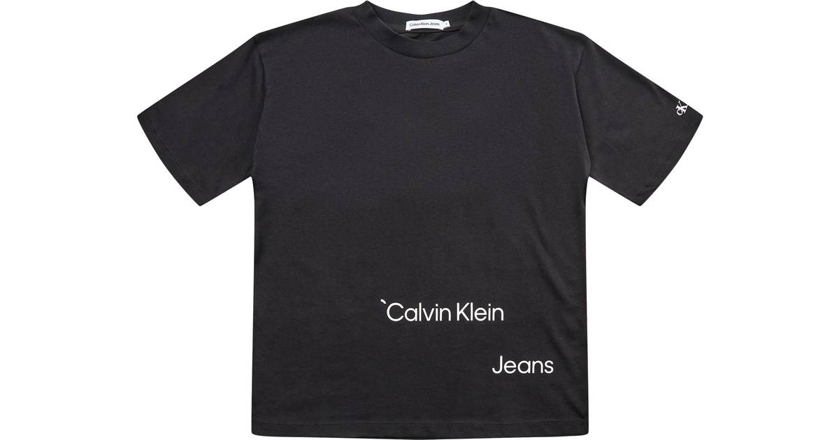 Calvin Klein Logo T-shirt Cotton • Se PriceRunner »
