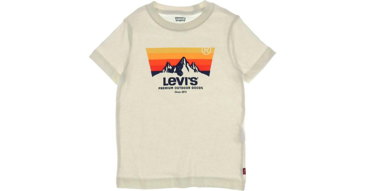 Levi's Kids T-shirt, Batwing Mountain Offwhite-164 • Pris »