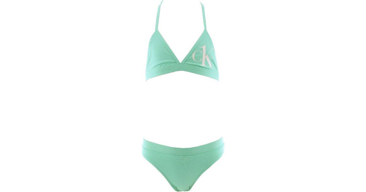 Calvin Klein Bikini Triangle Clear Lagoon 14-16 (164-176) Bikini • Pris »
