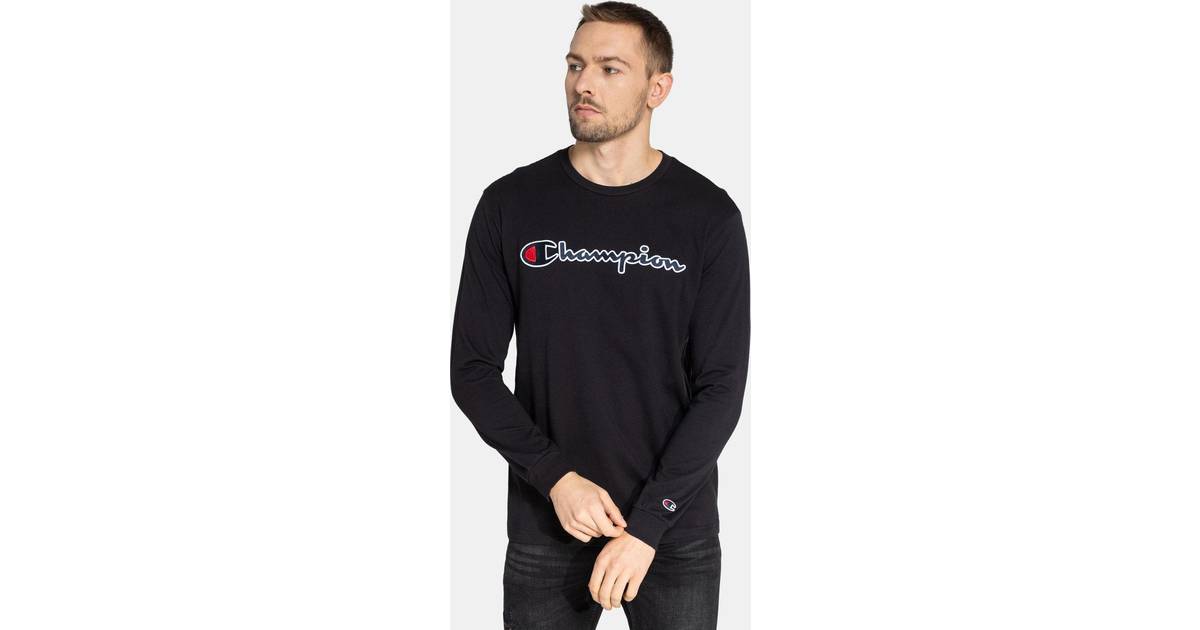 Champion Mens Rochester Long Sleeve T-Shirt in Cotton • Pris »
