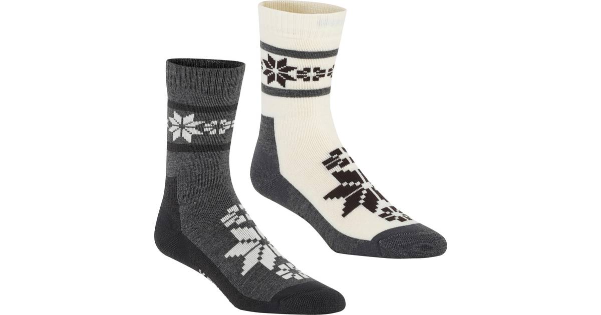 Kari Traa Rusa Socks 2-pack - Grey/Beige • Se pris »