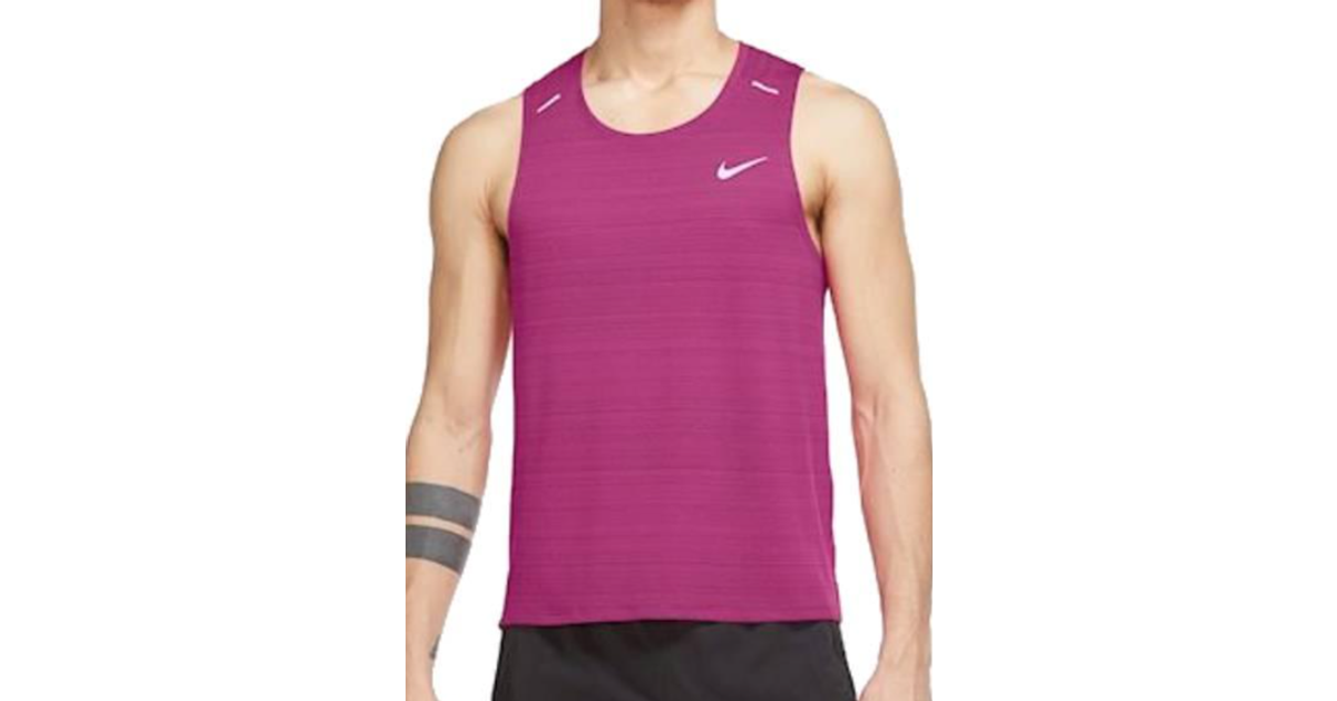 Nike Dri-FIT Miler Running Tank - Active Pink • Pris »
