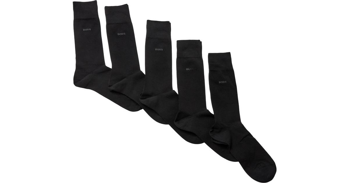 Boss Fivepack of Cotton-blend Socks in Regular Length Ankelstrømper hos  Magasin • Pris »