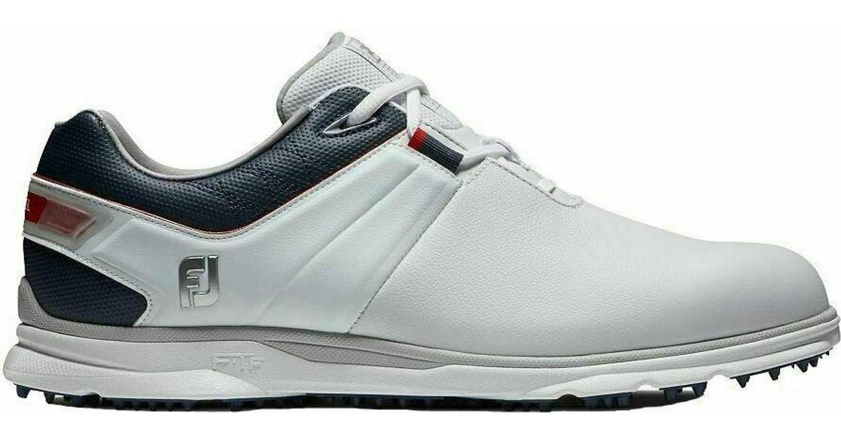 Footjoy Pro SL Mens Golf Shoes White/Navy/Red • Se pris