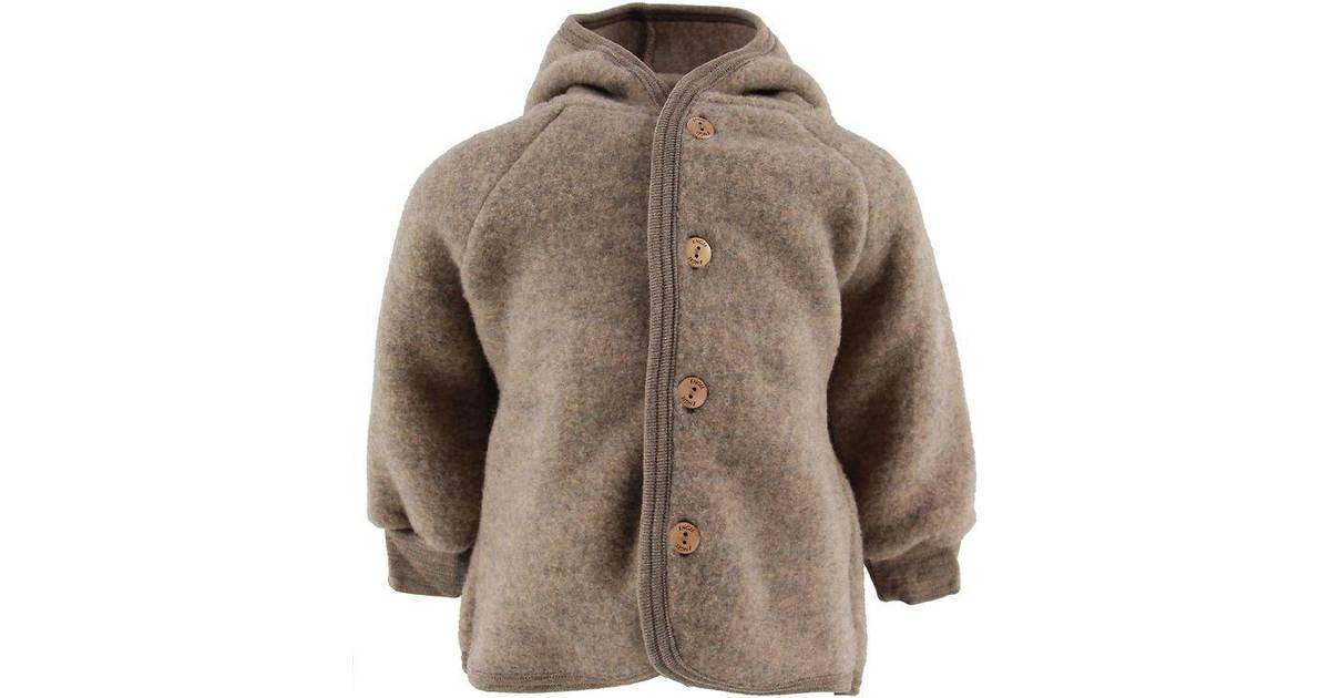 ENGEL Natur Hooded Fleece Jacket - Walnut Melange • Pris »
