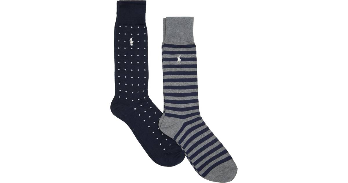 Dot Stripe Sock 2pack Ankelstrømper hos Magasin • Pris »