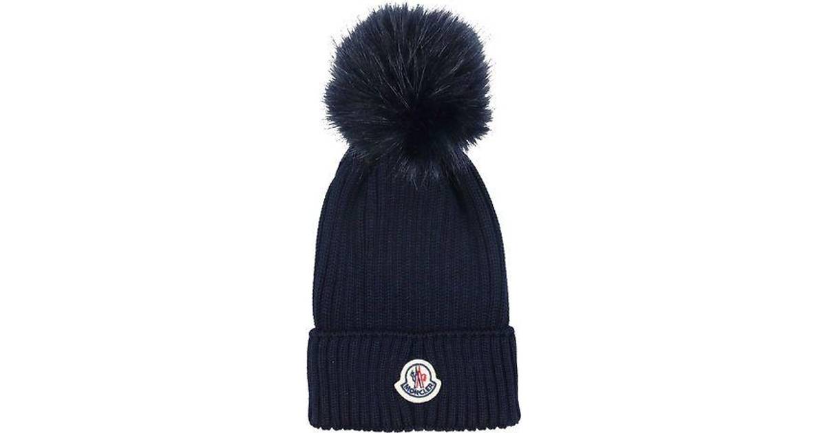 Moncler Wool Hat - Navy with Imitation Fur (H2-954-3B00012-04S01-742) •  Pris »