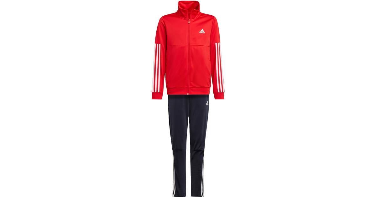 Adidas Junior 3-Stripes Team Tracksuit - Vivid Red (HU1548) • Pris »