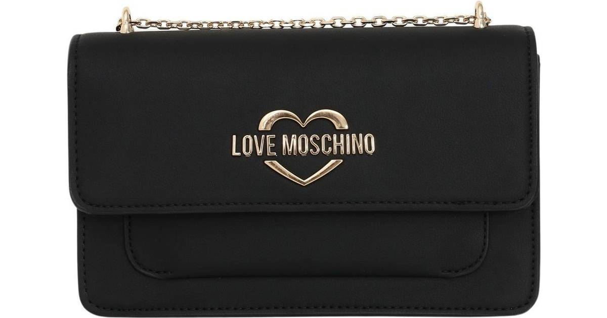 Love Moschino Sort crossbody-taske med hjertelogo SORT No Size • Pris »