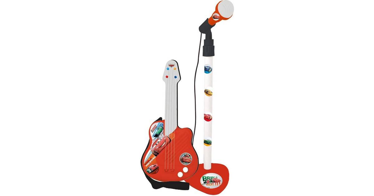 Cars Musiklegetøj Mikrofon Rød Børne Guitar • Priser »