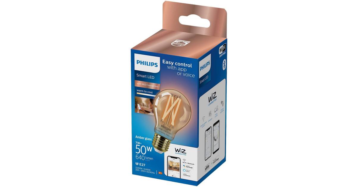 Philips Smart LED-pære 7W E27 WarmToCool • Se pris »