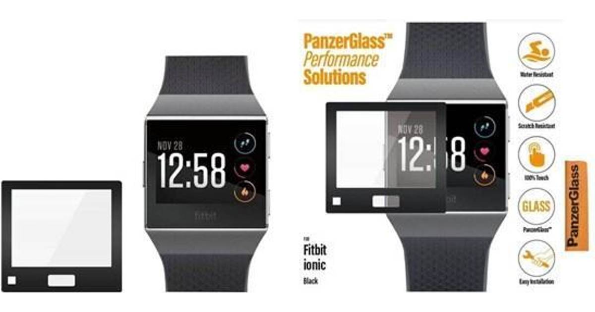 PanzerGlass Fitbit ionic Screen Protector Glass • Pris »
