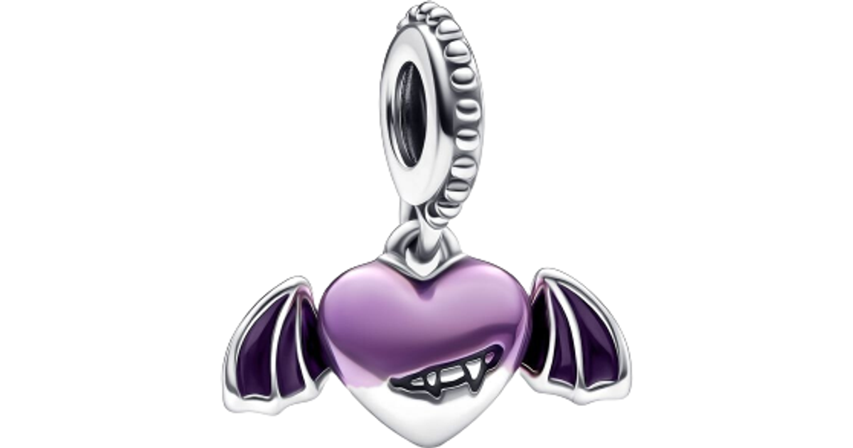 Pandora Vampire Winged Heart Dangle Charm - Silver/Purple • Pris »