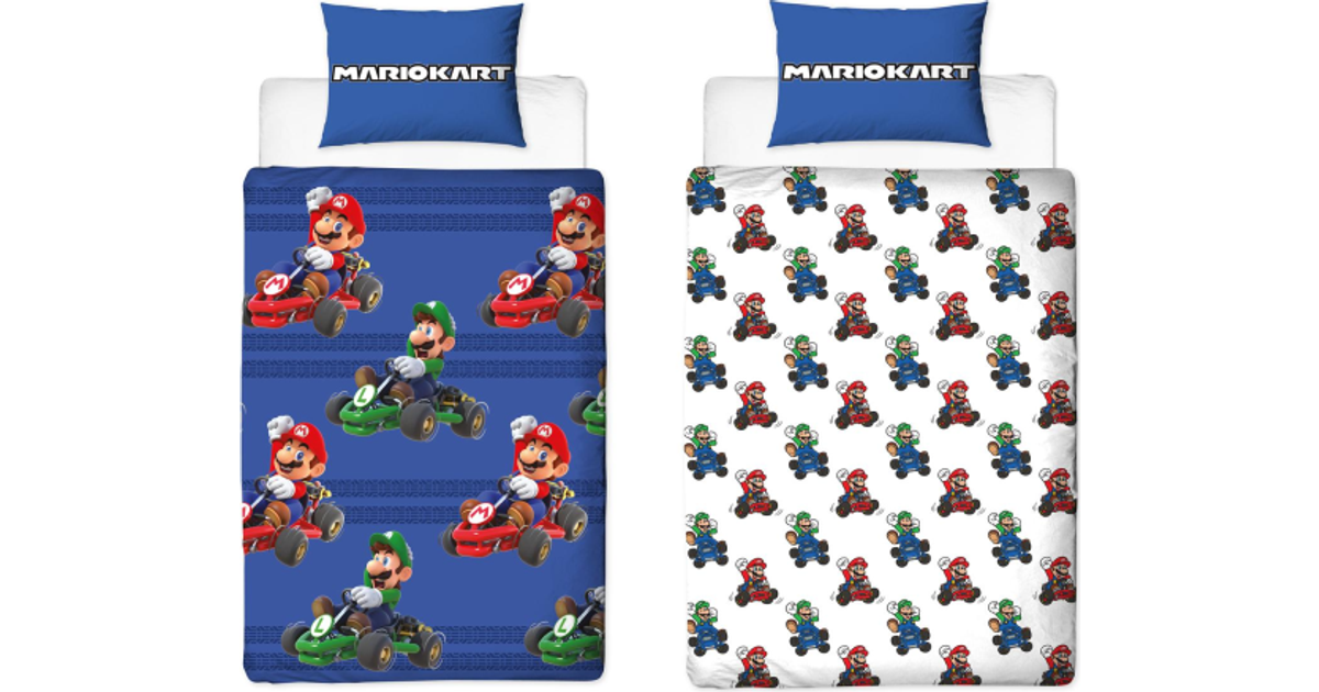 Super Mario vendbart Mariokart sengesæt • Se priser »