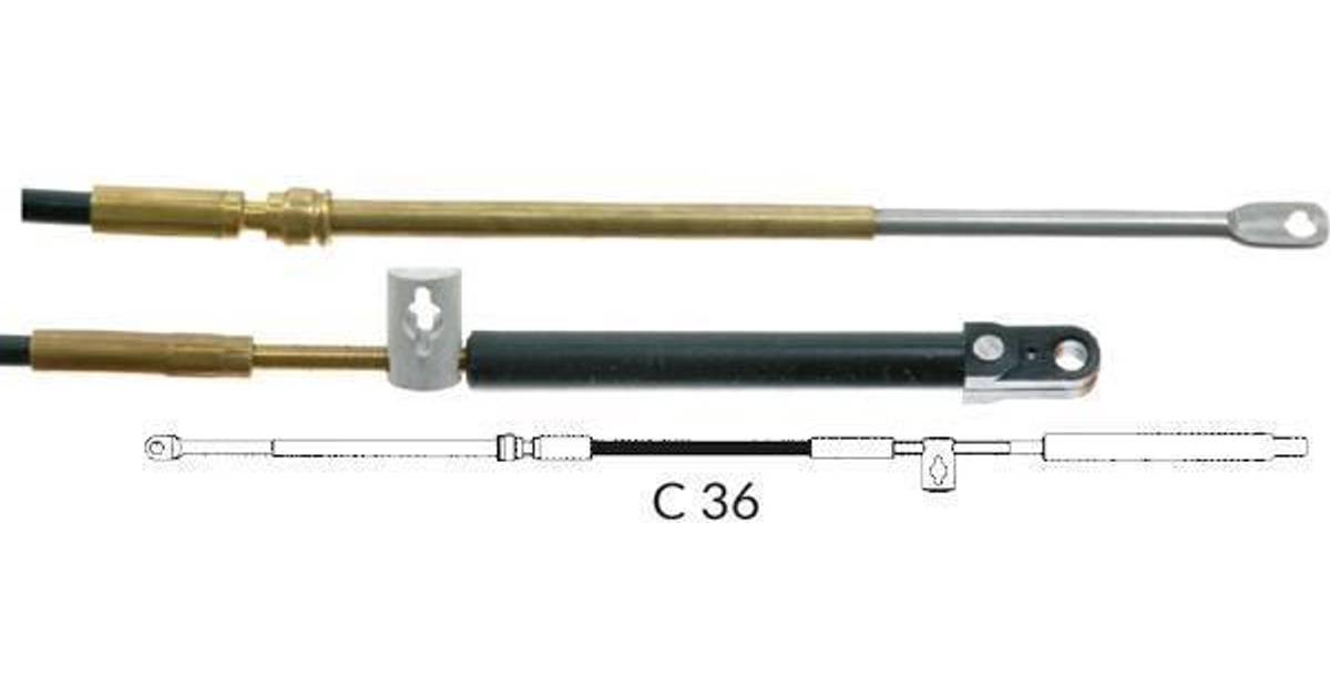 Ultraflex Gas/Gearkabel, C36, Quicksilver (Mercury,Mercruiser,Mariner)  12ft/366cm,7mm 1stk • Pris »