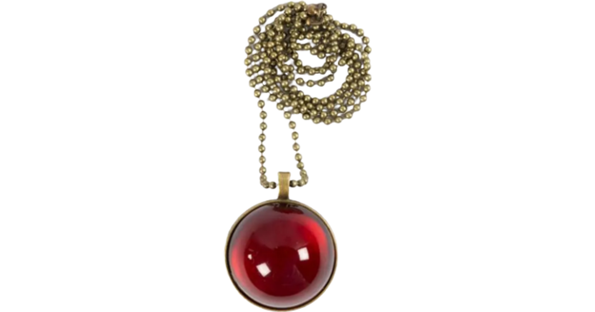 Tinka Amulet Necklace - Gold/Red • Se PriceRunner »