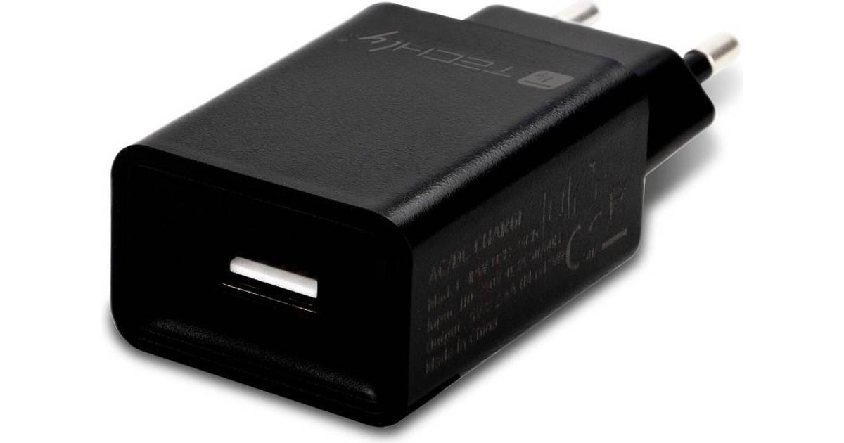 Techly IPW-USB-24BK oplader til mobil enhed Sort Indendørs • Pris »