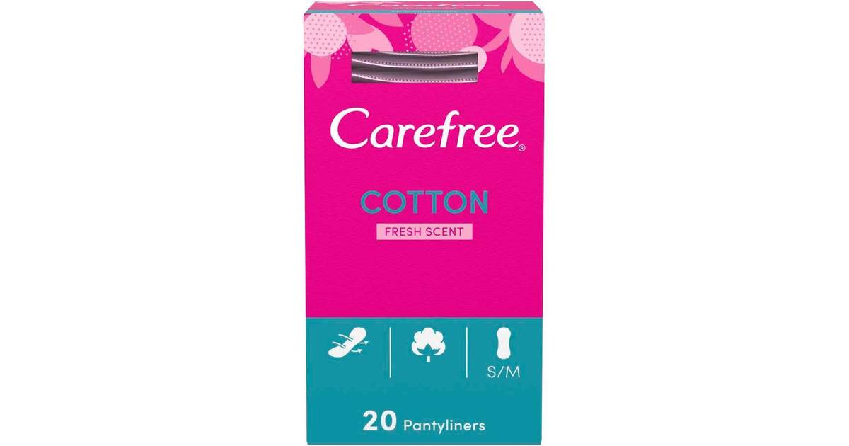 Carefree Cotton Fresh Scented Breathable Pantyliners Single Wrapped • Pris »