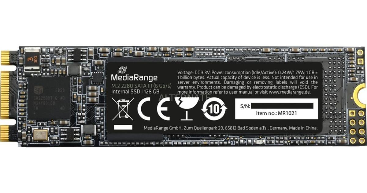 MediaRange Dysk SSD Dysk SSD MR1021 128GB M.2 • Pris »