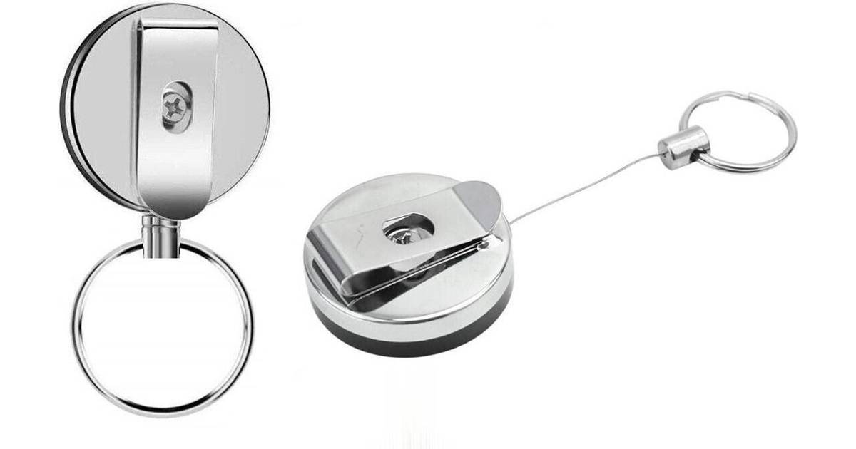 INF 2-pak Udtrækbar nøglering yo-yo funktion snor 62 • Pris »