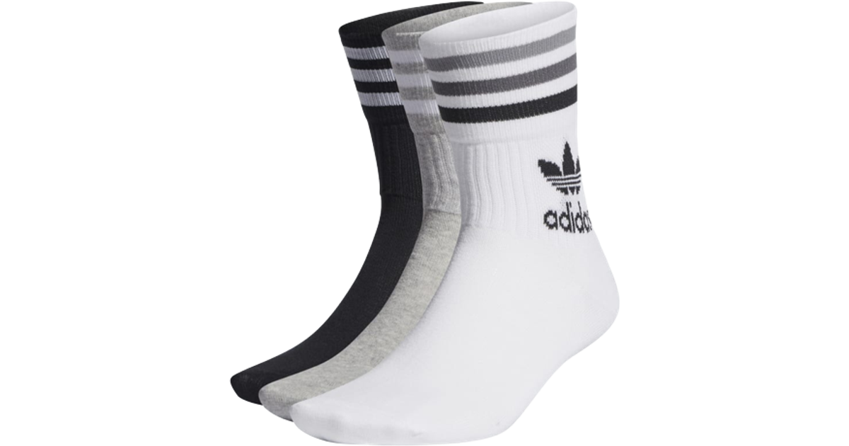 Adidas Mid Cut Crew Socks 3-pack • Se PriceRunner »