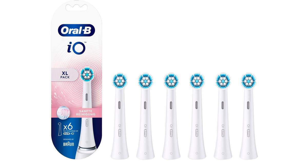 Oral-B 6 stk. iO Sensitive Tandbørstehoveder Gentle Care • Pris »