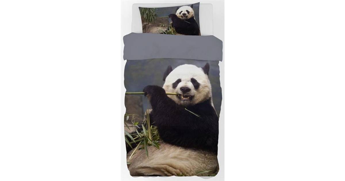 Licens Panda sengetøj - 150x210 - Stor sød panda bjørn • Pris »