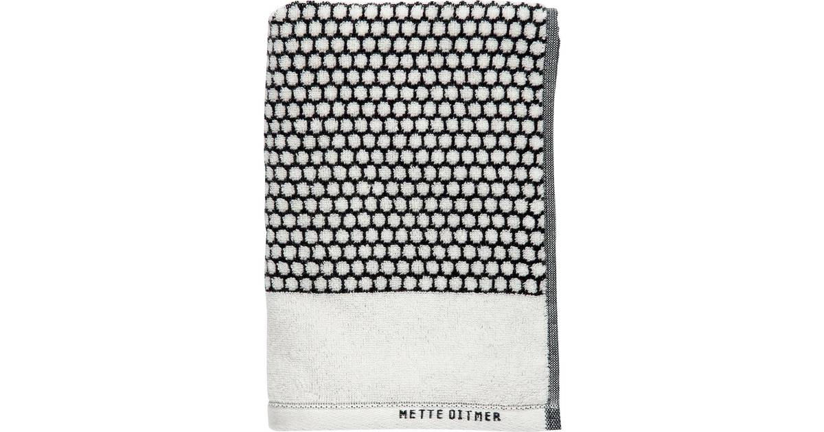 Mette Ditmer Grid Badehåndklæde Sort, Beige (70x140cm) • Pris »