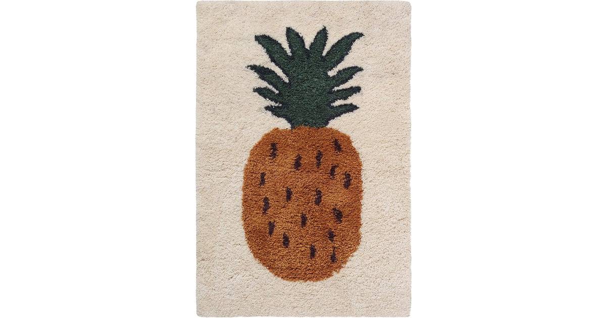 Ferm Living Fruiticana Tufted Pineapple Rug 80x120cm • Pris »