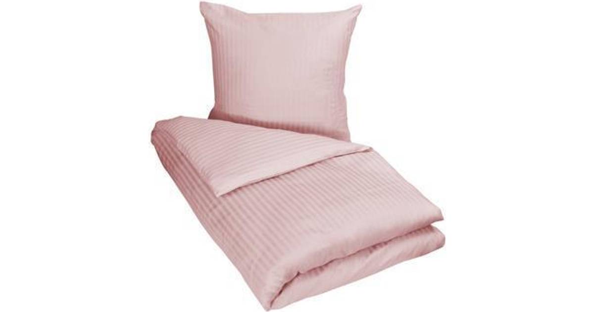 Borg Living Baby sengetøj 70x100 cm - Lyserødt med smalle striber • Pris »