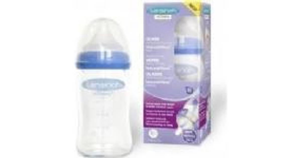 Lansinoh Glass Bottle with a nipple Natural Wave 160 ml • Pris »