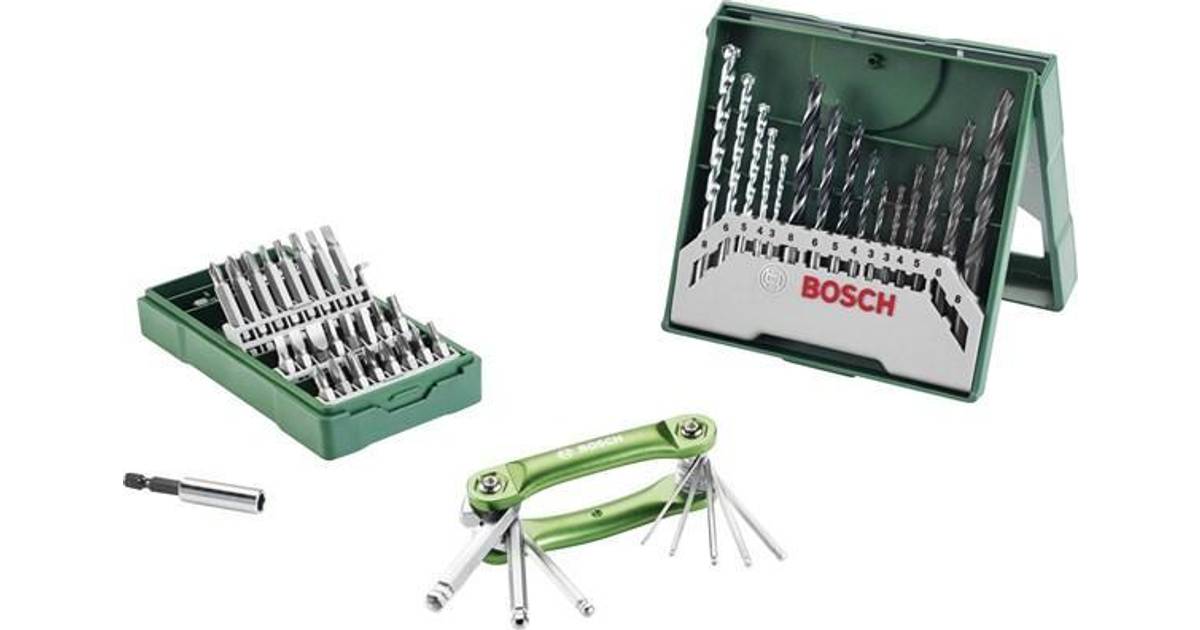 Bosch Blandet borsæt med 15 dele skruebitsæt med 25 dele  sekskant-foldeværktøj • Pris »