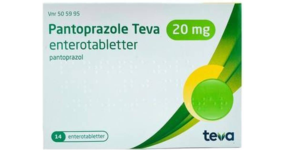 Pantoprazol "Teva" 20 mg Håndkøb, apoteksforbeholdt 14 • Pris »