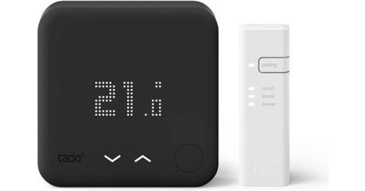 Tado Starter Kit Wired Smart Thermostat V3 (Black Edition) • Pris »