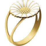 Georg Jensen Daisy Large Ring - Gold/White • Priser »