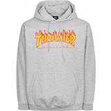 Thrasher Magazine Flame Logo Hoodie - Grey • Priser »