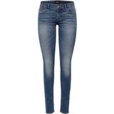 Only Coral Superlow Skinny Fit Jeans - Blue/Dark Blue Denim • Pris »