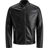 Jack & Jones Faux Leather Jacket - Black • Se pris »