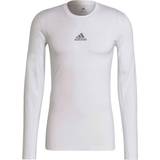 Adidas Tech-Fit Long Sleeve T-shirt Men - White • Pris »