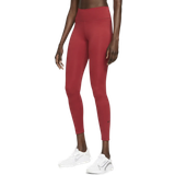 vurdere moden penge Nike Dri-Fit One Mid-Rise Leggings Women - Pomegranate/Black • Pris »