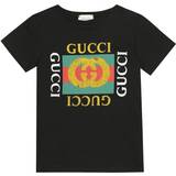 Gucci Logo cotton T-shirt - Black • Se PriceRunner »