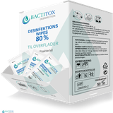 Bactitox Single Wipes 80% ethanol overfladedesinfektion servietter • Pris »