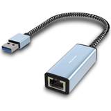 BENFEI Ethernet Adapter, USB 3.0 to 1000Mbps Gigabit LAN Adapter Compatible for MacBook, Surface Pro, PC • Pris »