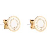 Marc Jacobs The Medallion Studs Earrings - Gold/Beige /Transparent • Pris »