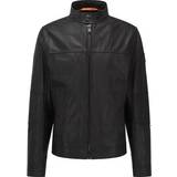 HUGO BOSS Joseph 1 Leather Jacket - Black • Se pris »